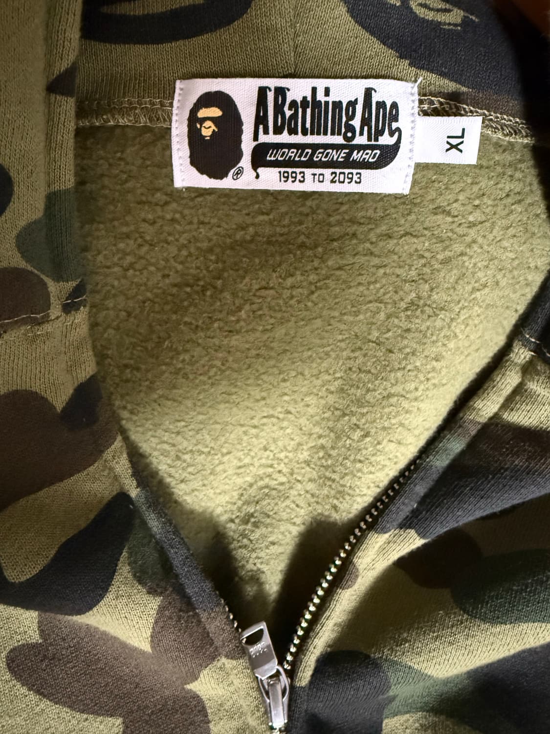 베이프 샤크후드 녹계 XL 상품이미지3