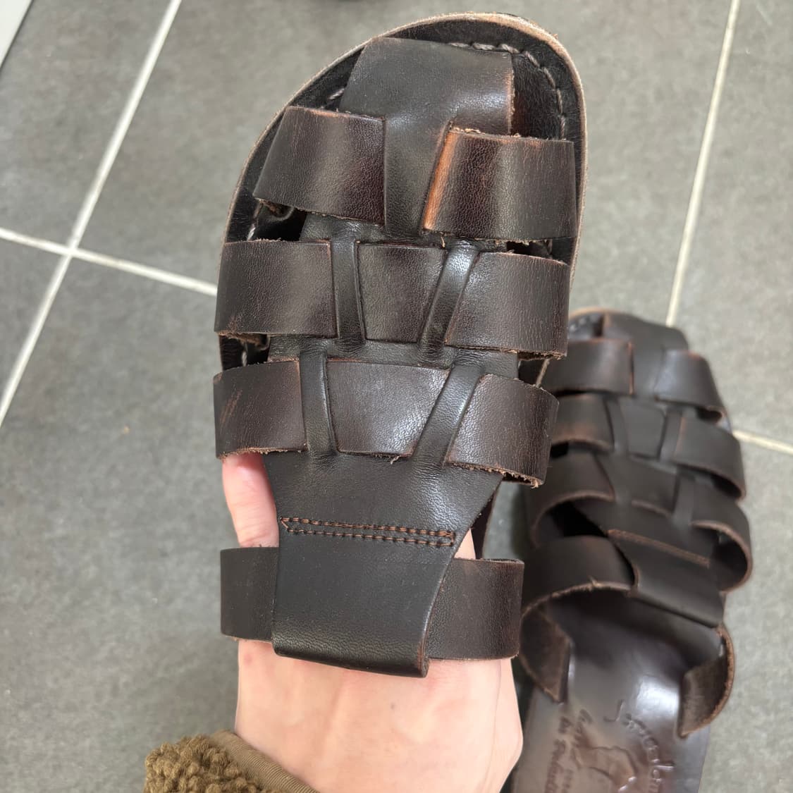 예루살렘 샌들 미카엘 슬라이드 BROWN (250) 상품이미지3