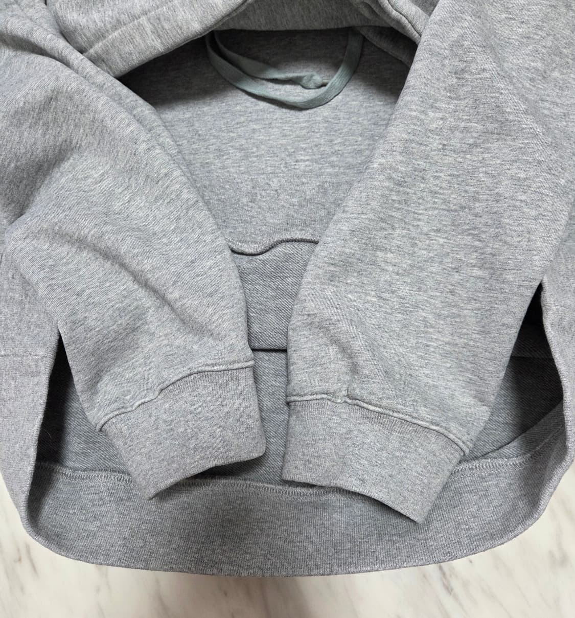 베트멍 오버핏 크롭백로고 후드티 상품이미지10