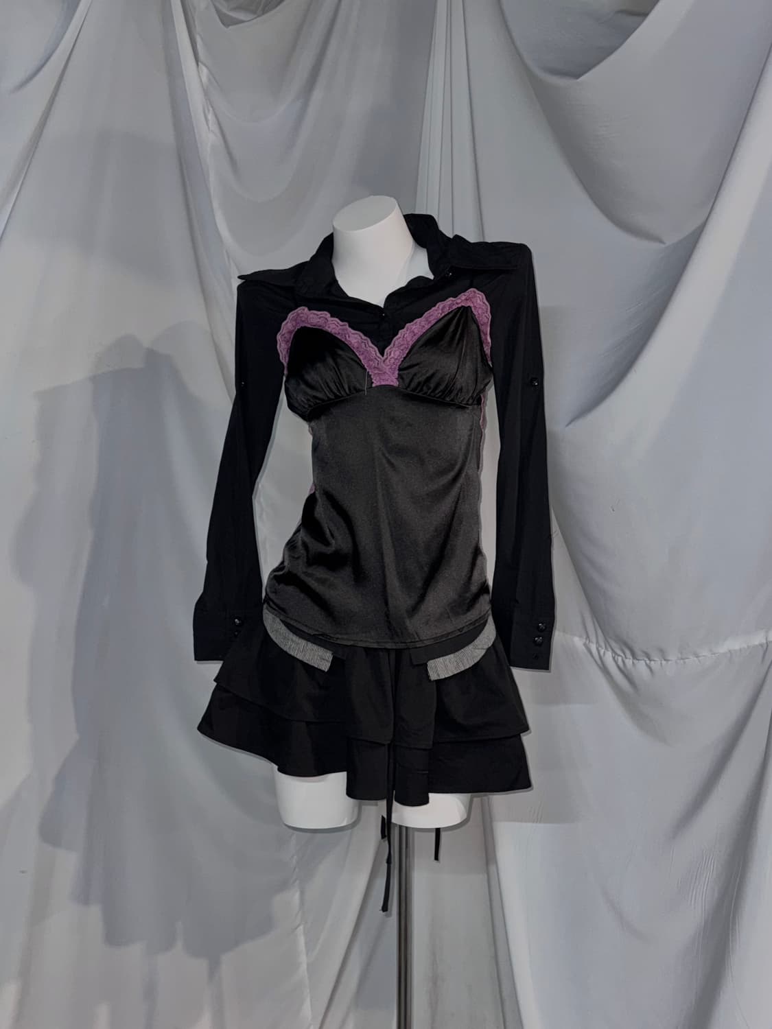 리즈리사 세라쌀 데일리 고스고딕 프레피 코디세트  상품이미지5