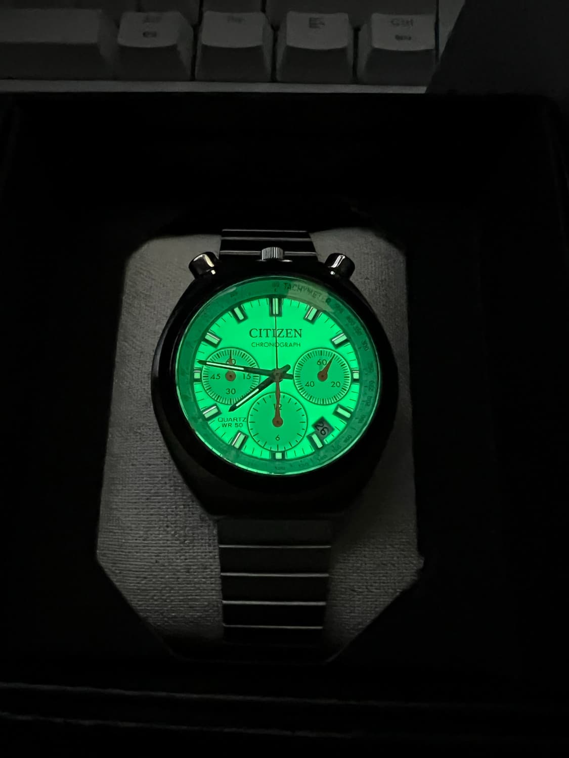 시티즌 불헤드 크로노 시계 (한정판) 민트 prx 카키필드 상품이미지3