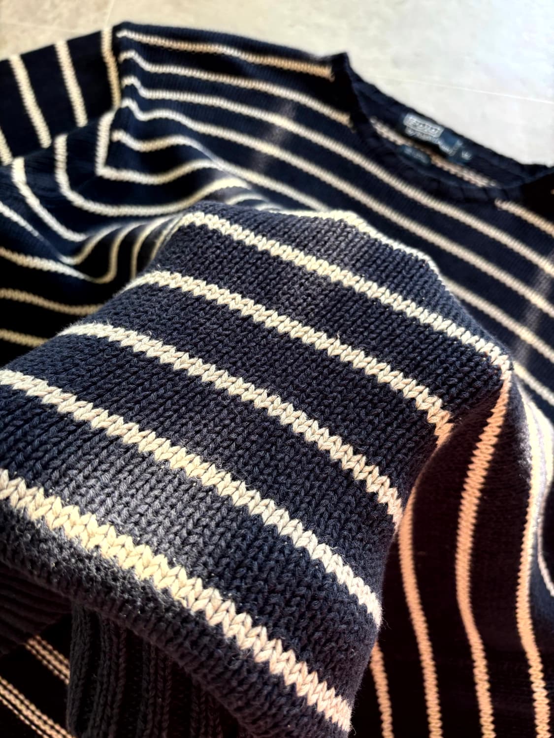 90's 폴로 랄프로렌 스트라이프 니트 스웨터 XL(105) 상품이미지7