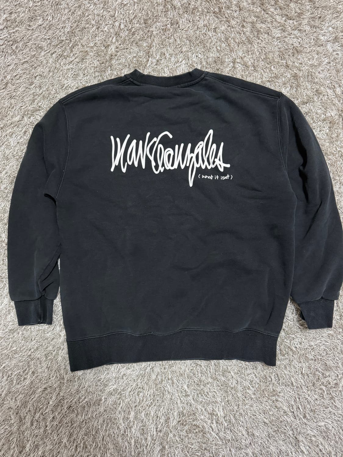 [S] 와릿이즌 마크곤잘레스 맨투맨 블랙 상품이미지3