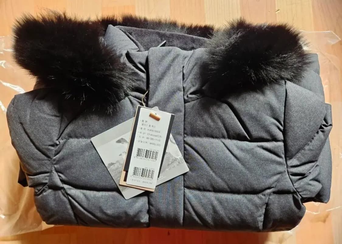 (새제품) K2 패딩 앨리스롱 폭스 구스다운 차콜85 상품이미지4