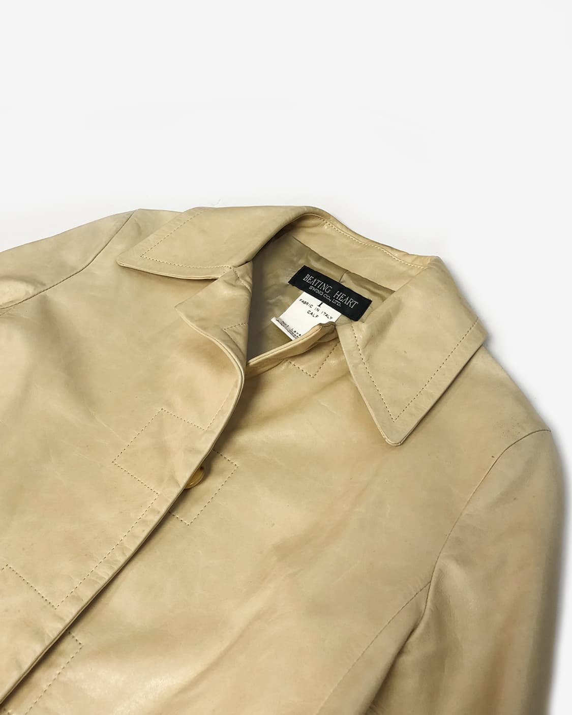 vintage Calf leather 송아지 가죽 자켓  상품이미지3