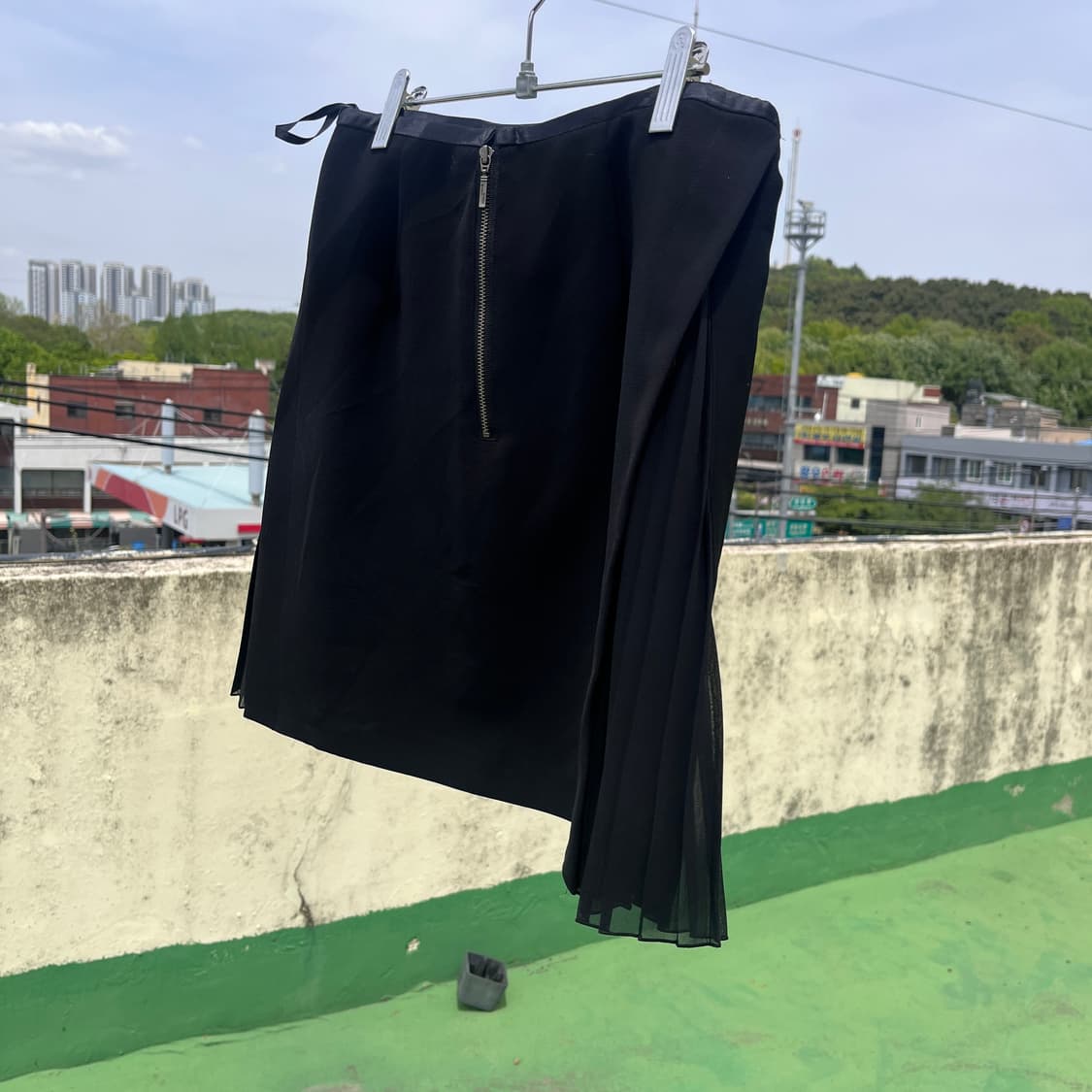 INDIVI Side Pleated Mini skirt 상품이미지2