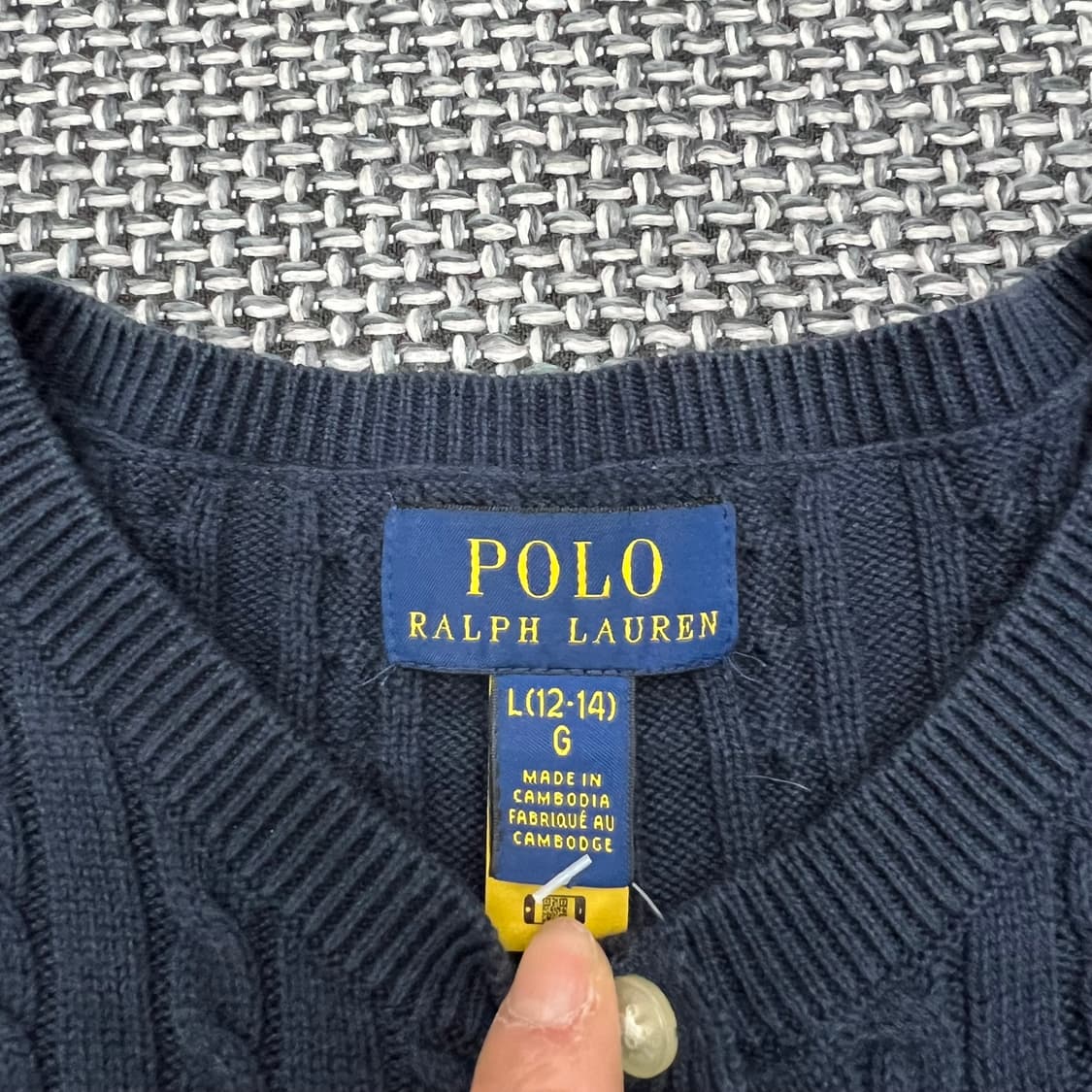 폴로랄프로렌 네이비 케이블 가디건 상품이미지2