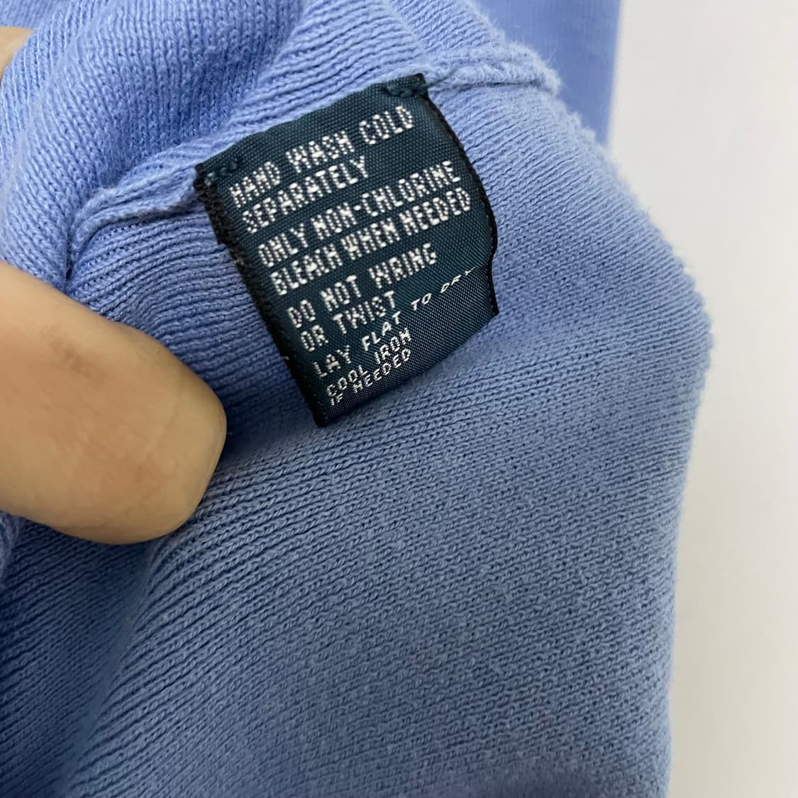 폴로랄프로렌 브이넥 피마코튼 맨투맨 빈티지 M 상품이미지5