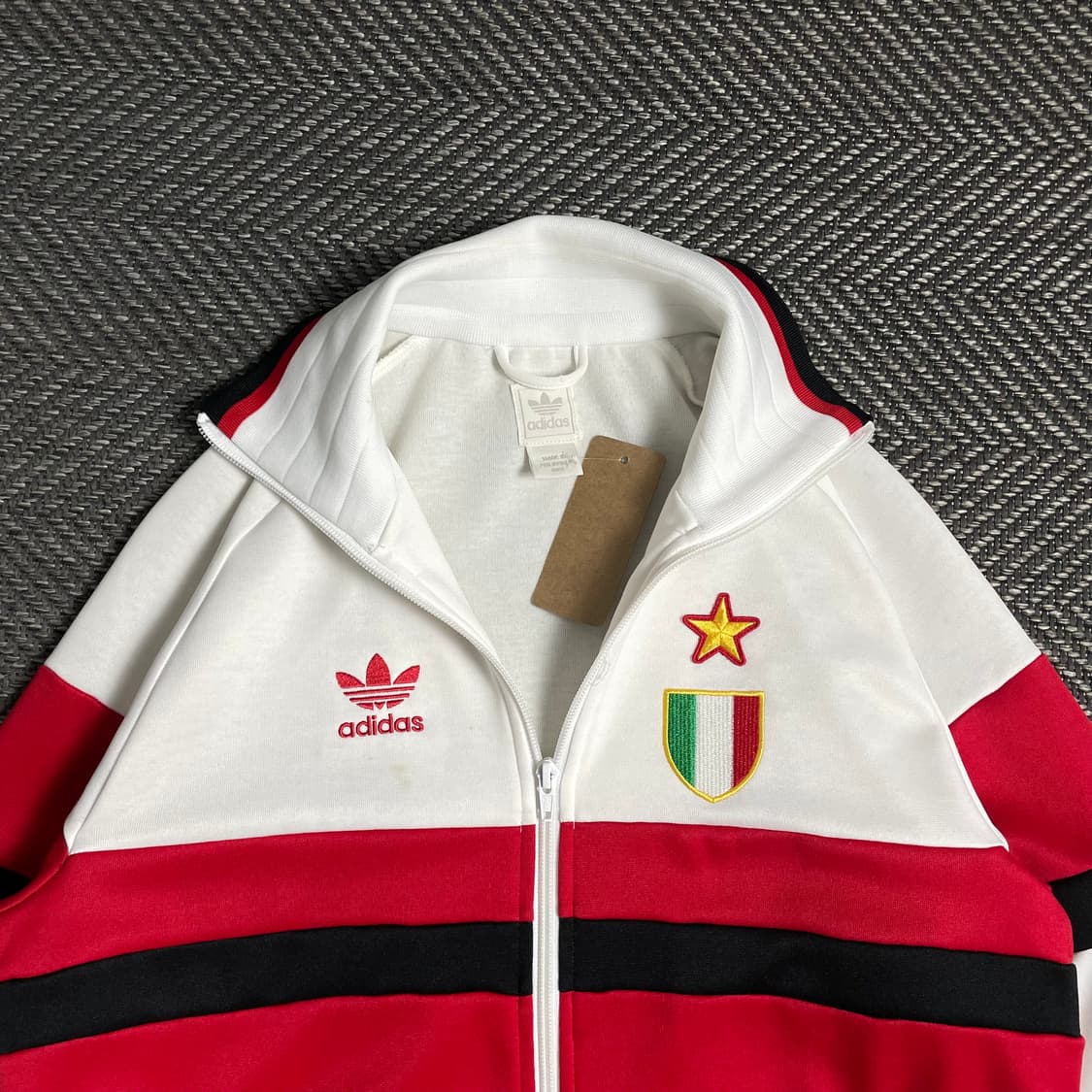 아디다스 09-10 AC밀란 배색 트랙탑 져지o 4882 상품이미지4
