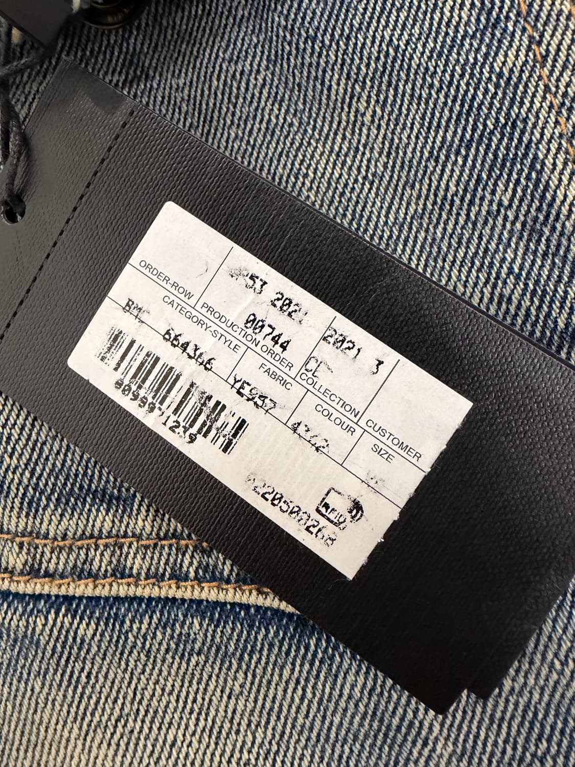 (미착용 새상품) 생로랑 데님 디스 자켓 xs (체감M) 팝니다 상품이미지7