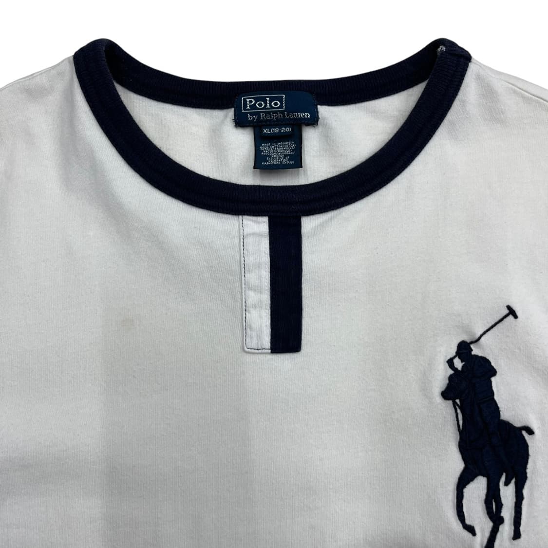 폴로 랄프로렌 빅포니 화이트 링거티 XL 상품이미지4