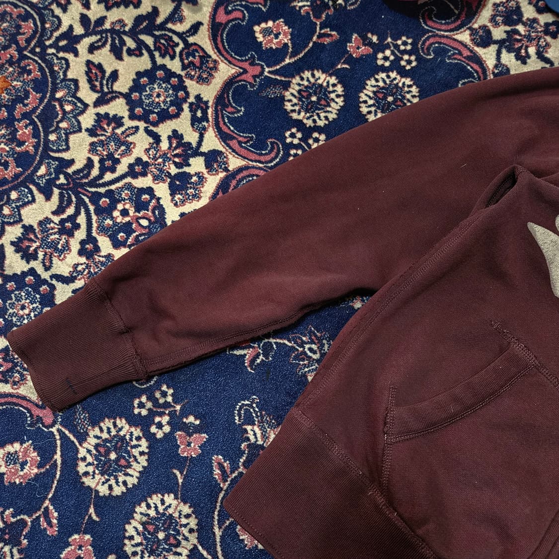 후아유(WHO.A.U) 빈티지 Y2k 레터링 기모 후드집업 L size 상품이미지6