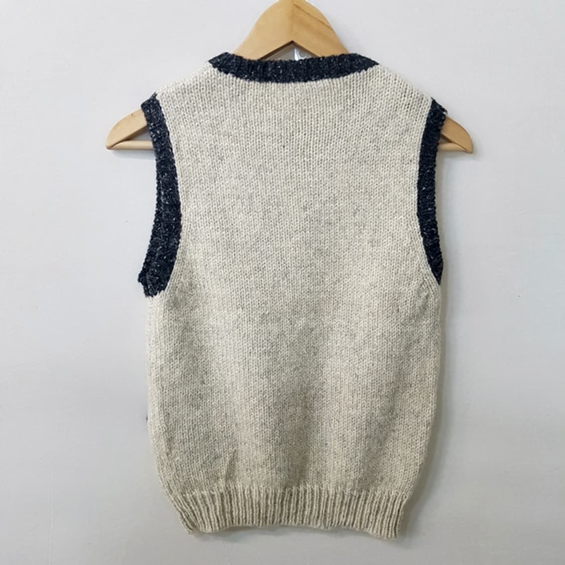 Mademoiselle NON NON 울 100% 니트 조끼 상품이미지3