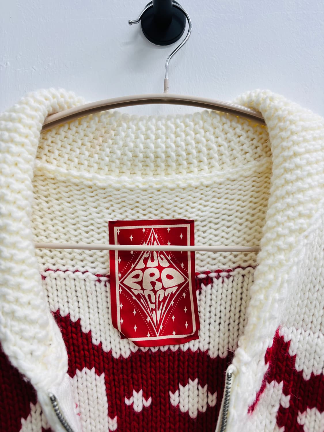 PLZPROJECT 러브앤스컬 니트 집업 가디건 상품이미지2