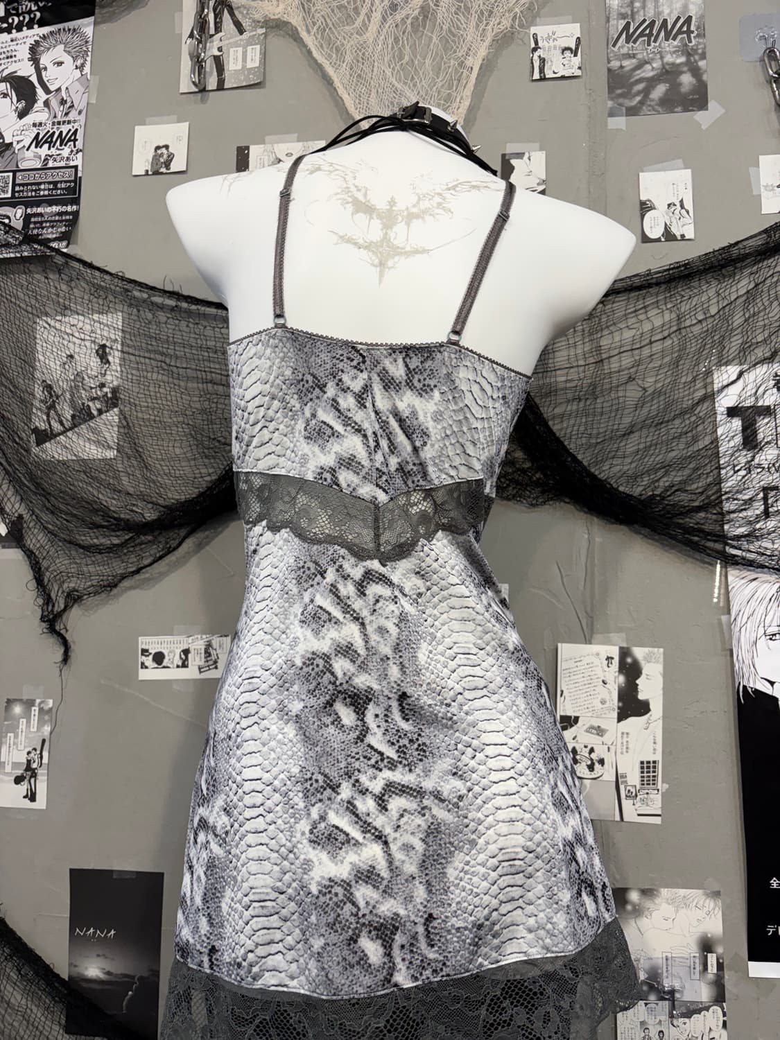 EbLIN python halterneck slip one-piece 상품이미지9