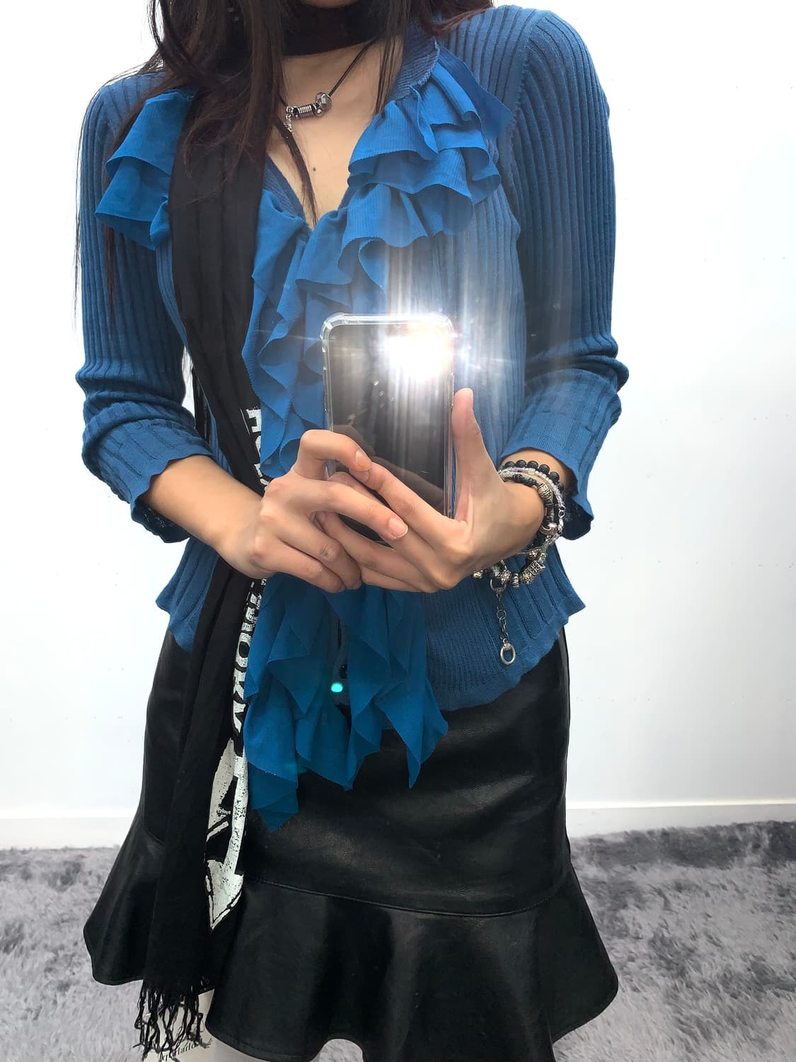 Hiroko bis 프릴 니트 가디건 상품이미지1