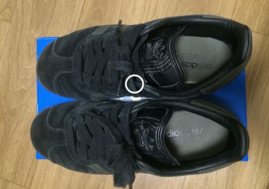 (택포)아디다스 가젤 코어 블랙 골드 메탈릭 검 225 상품이미지3