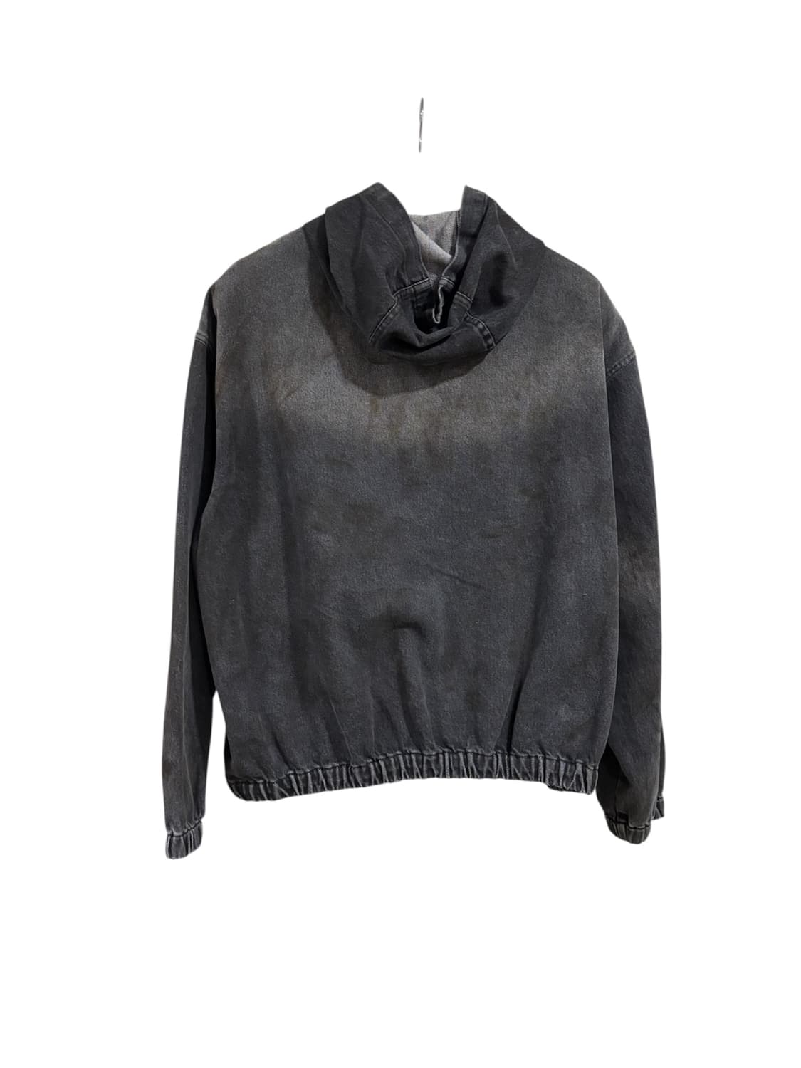 더티워싱 후드 블랙 상품이미지3