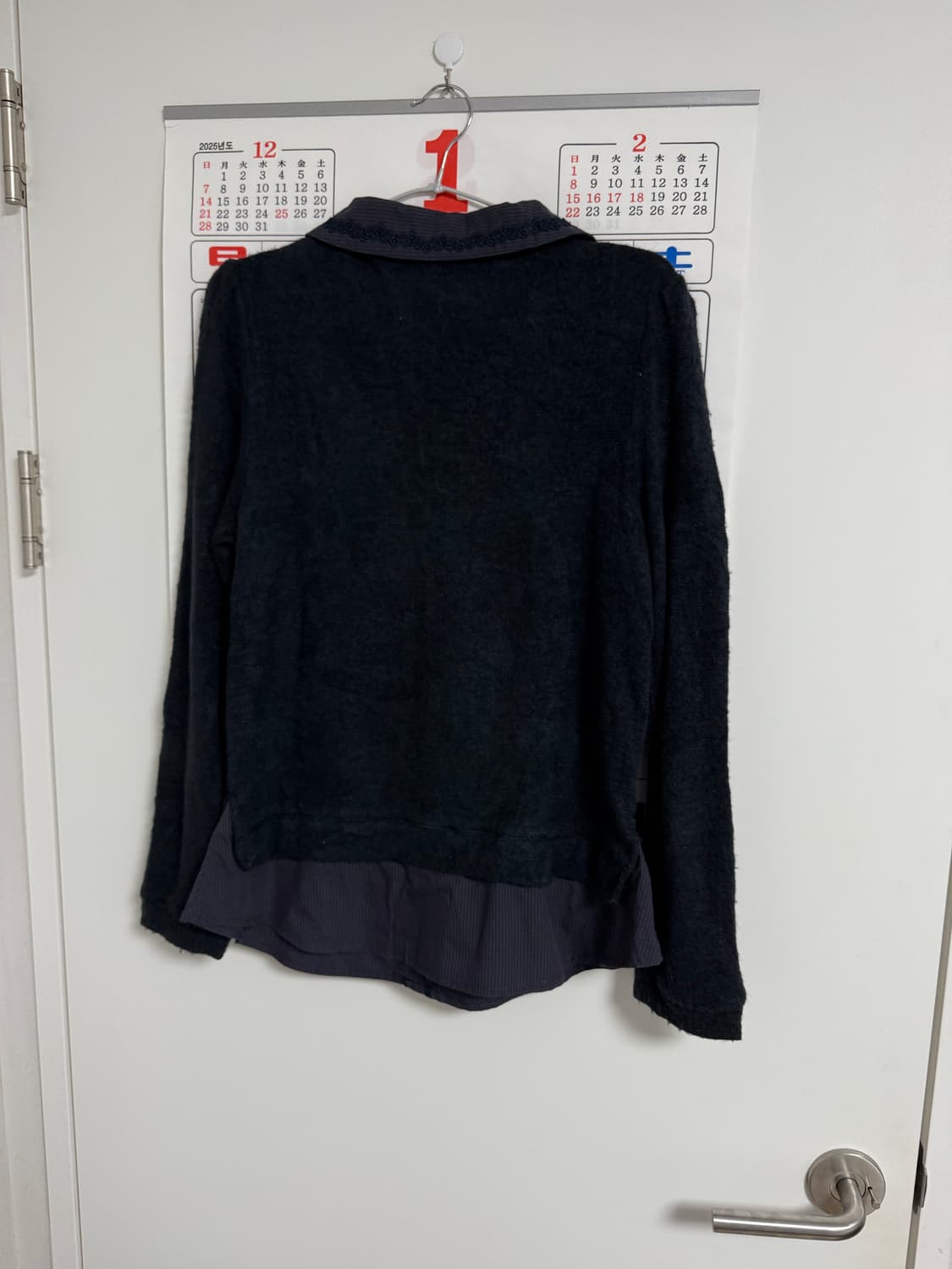 엑시즈팜 셔츠레이어드 니트 상품이미지2