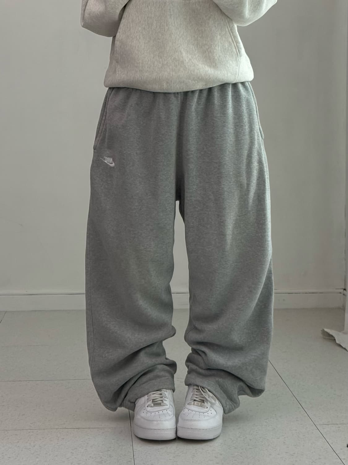 나이키 그레이 코튼 츄바 상품이미지1