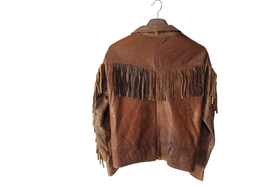 1990s USA DANIER 웨스턴 레더 자켓 상품이미지5