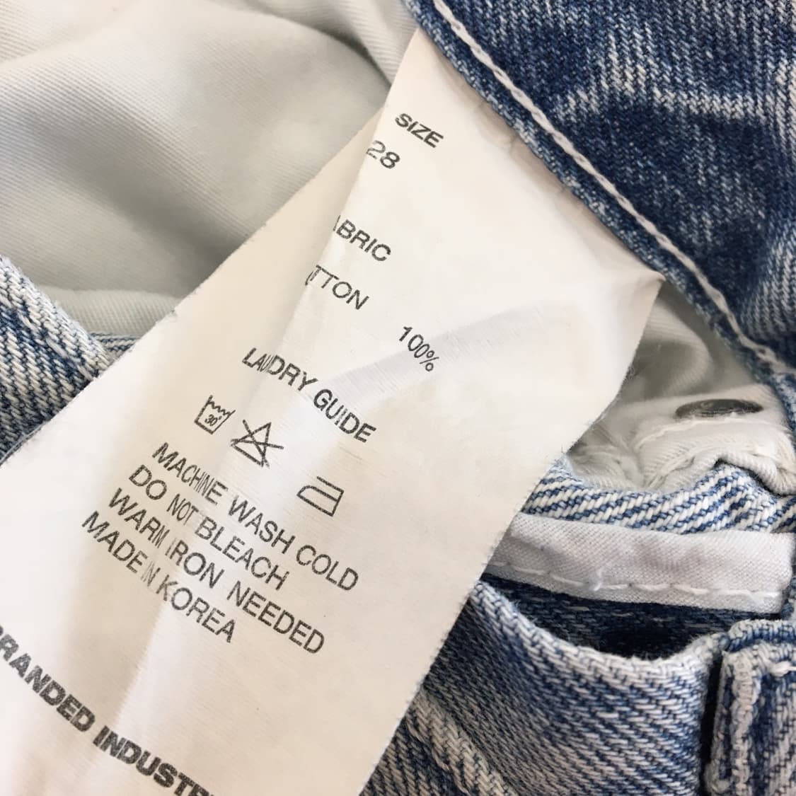 브랜디드 1968 히말라야 데님진 28 인치  상품이미지6