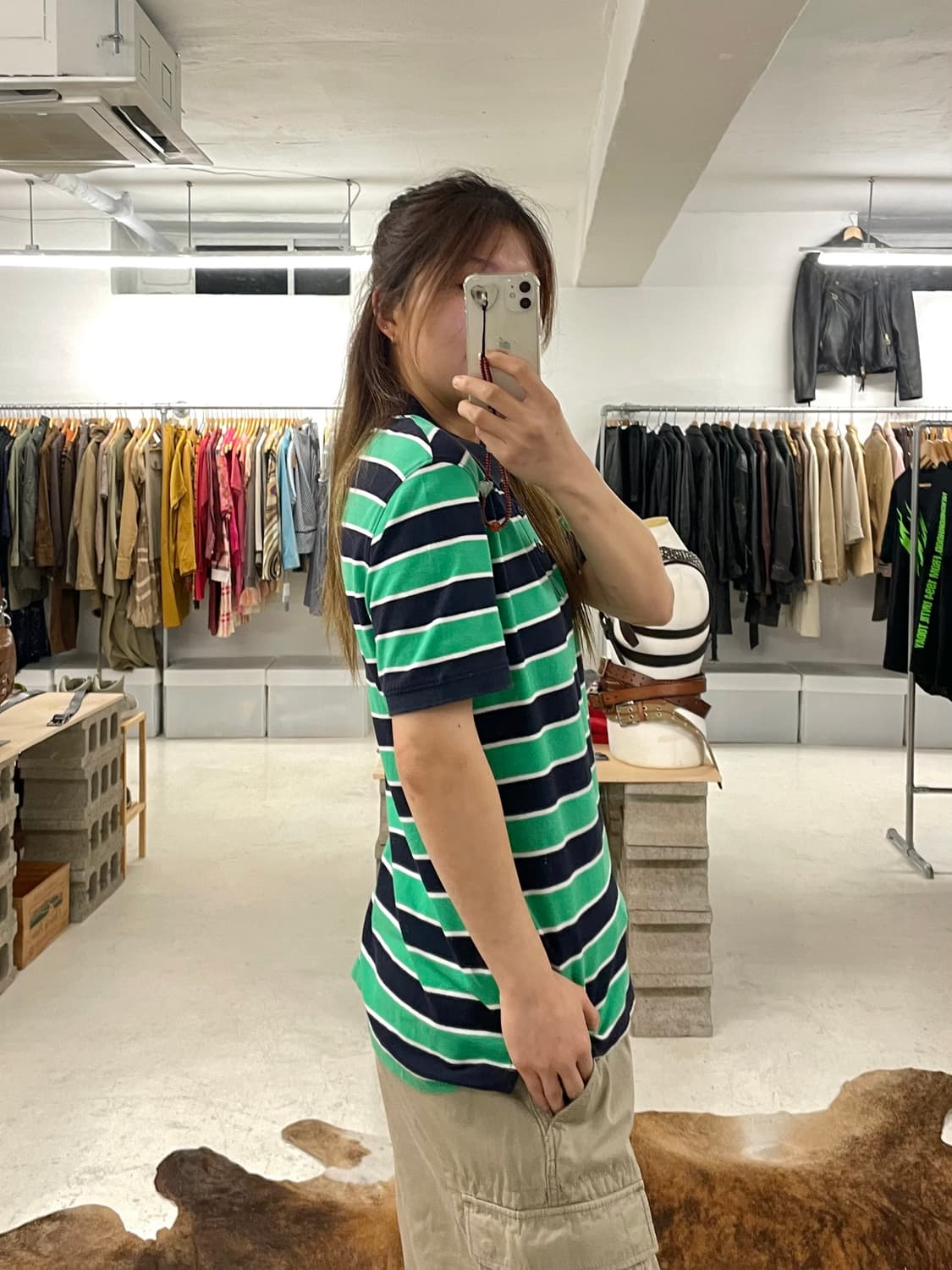  BENETTON stripe collar t-shirts 상품이미지3