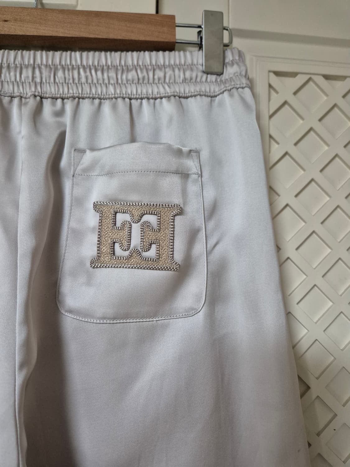 에스까다 새틴 와이드 팬츠(미착용) 상품이미지6