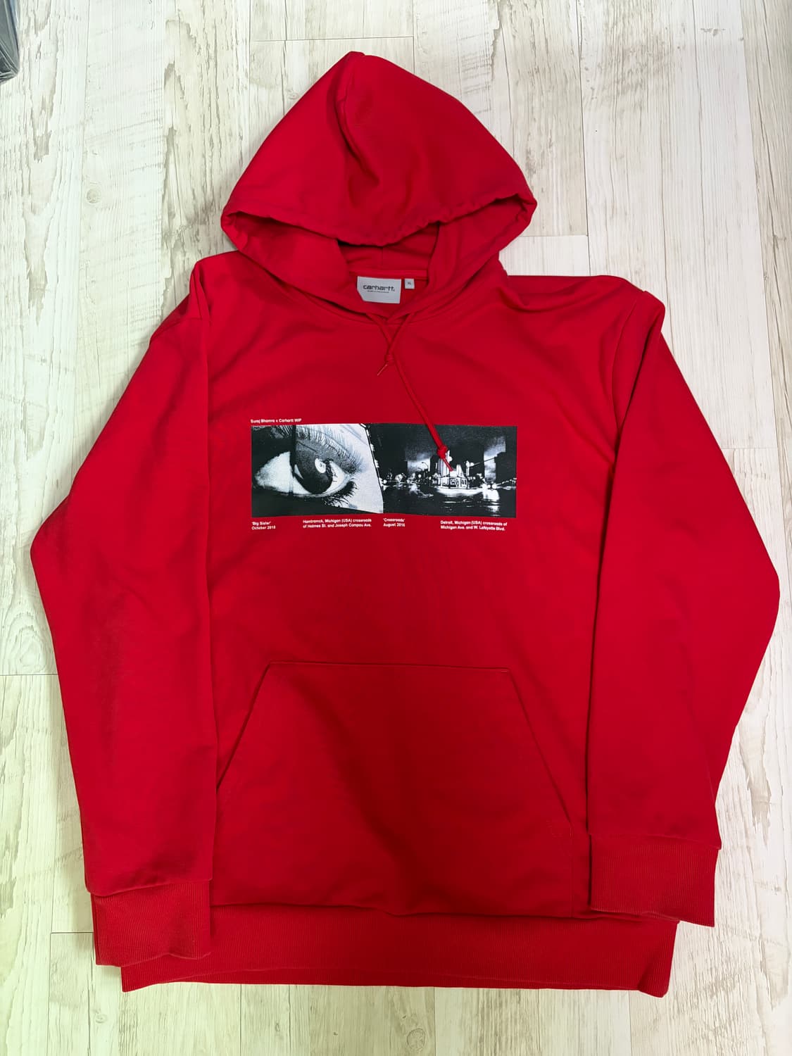[XL] 칼하트 WIP Sunj Bhama 후드티 레드 상품이미지1
