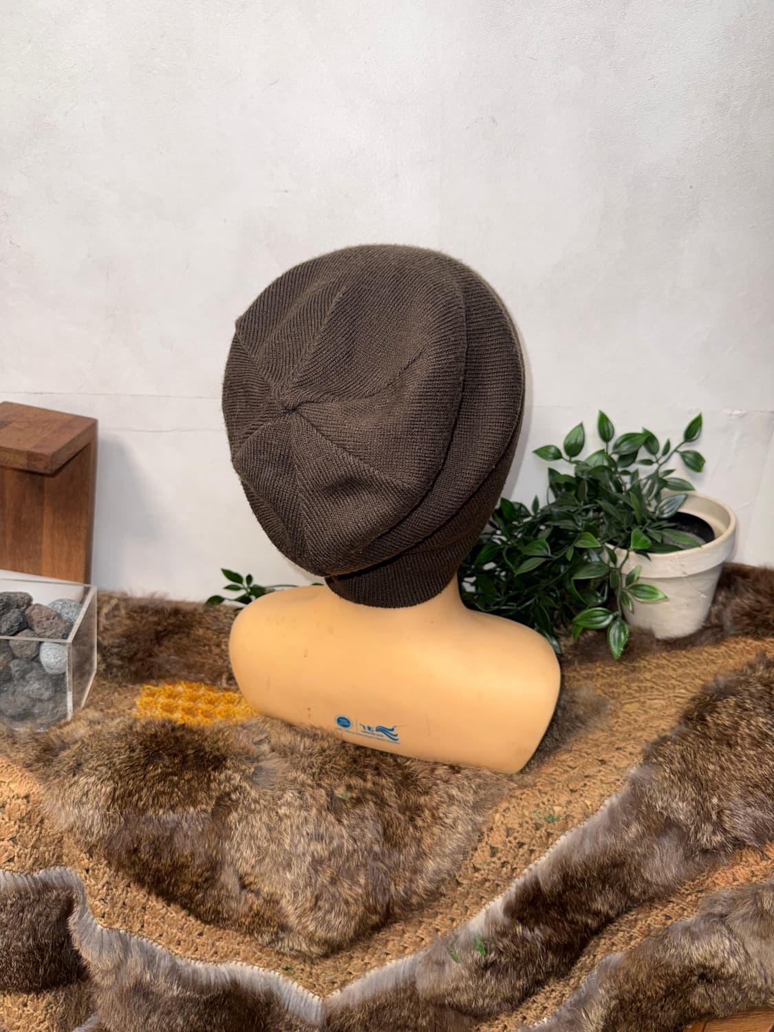 FUBU brown logo reversible beanie 상품이미지5