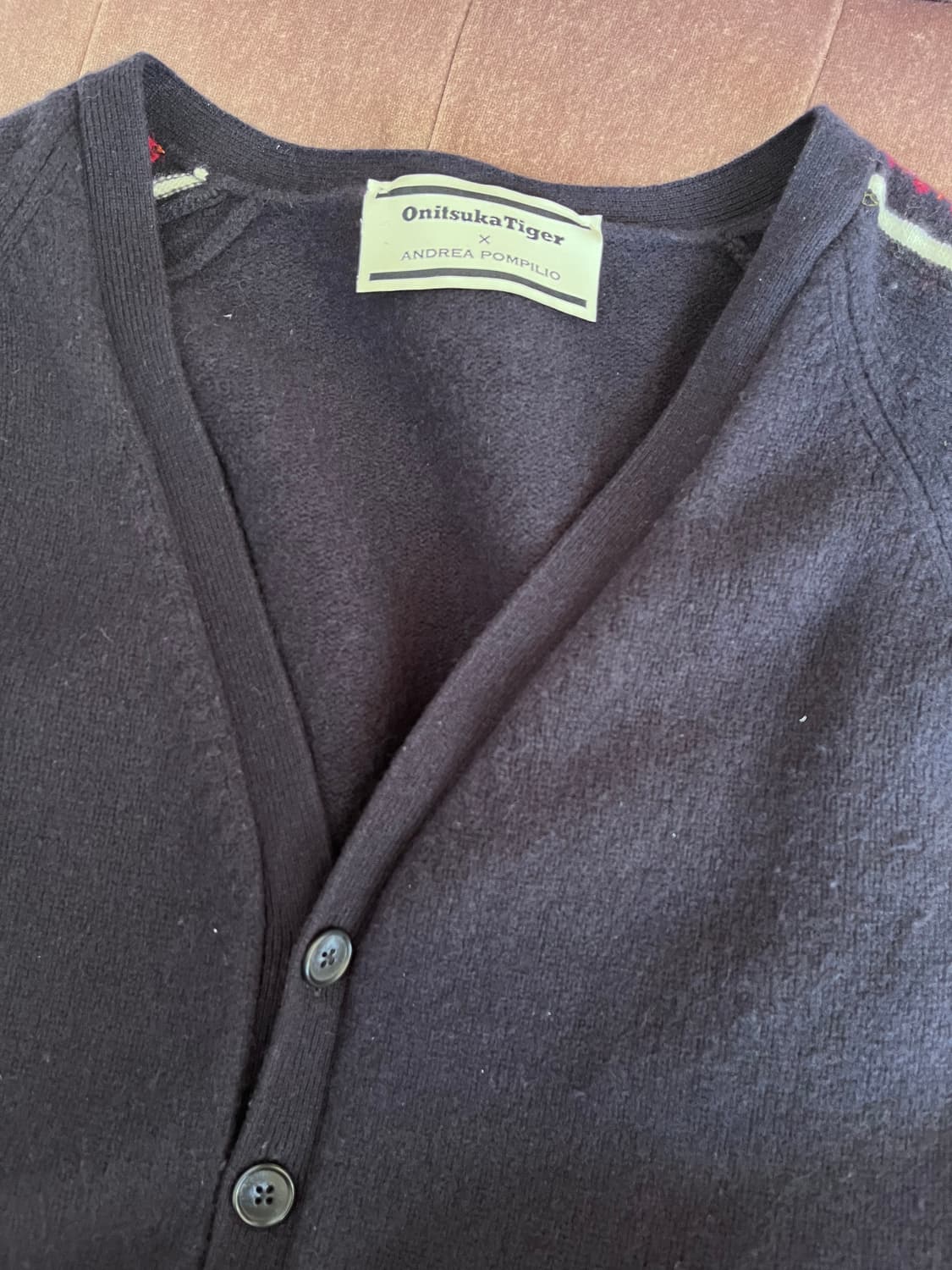 오니츠카타이거 & 안드레아 폼필리오 여성 네이비울혼방가디건 상품이미지7
