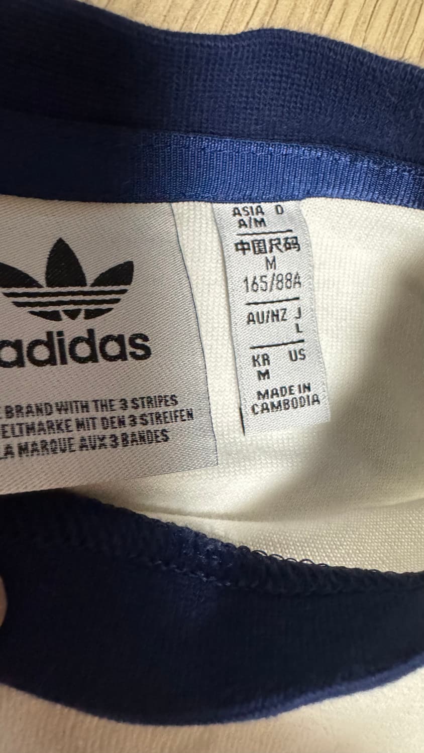 아디다스 흰색 반팔 테리 티셔츠 M 상품이미지4