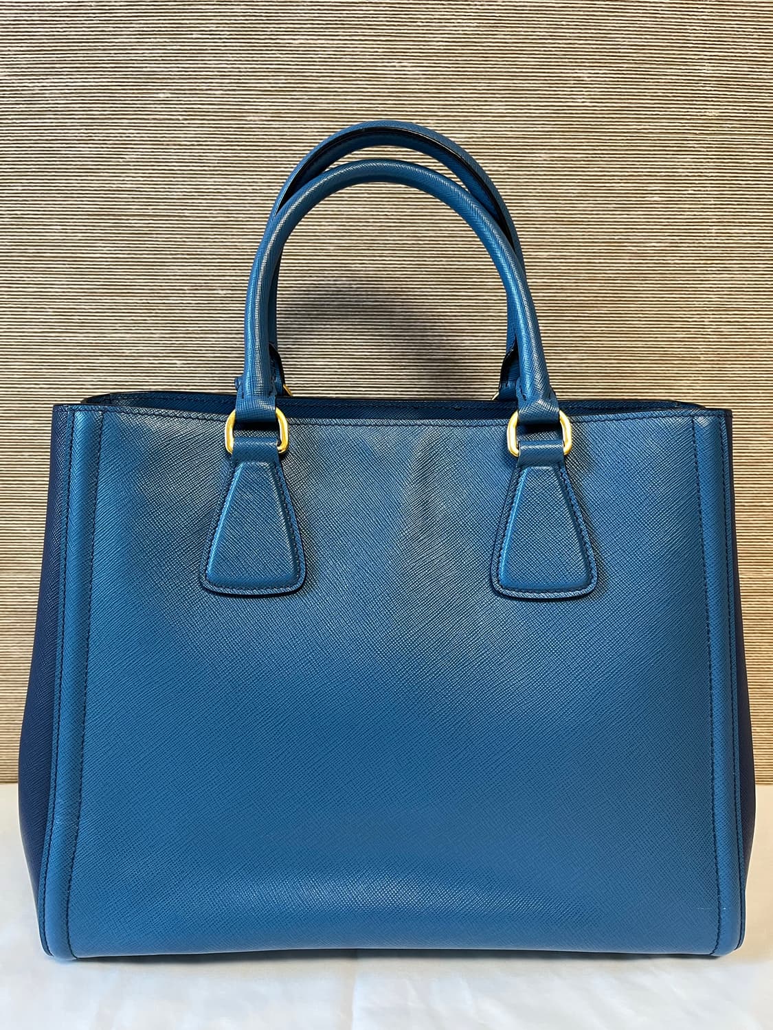 프라다 사피아노 더블 지퍼 사첼백 블루 상품이미지2