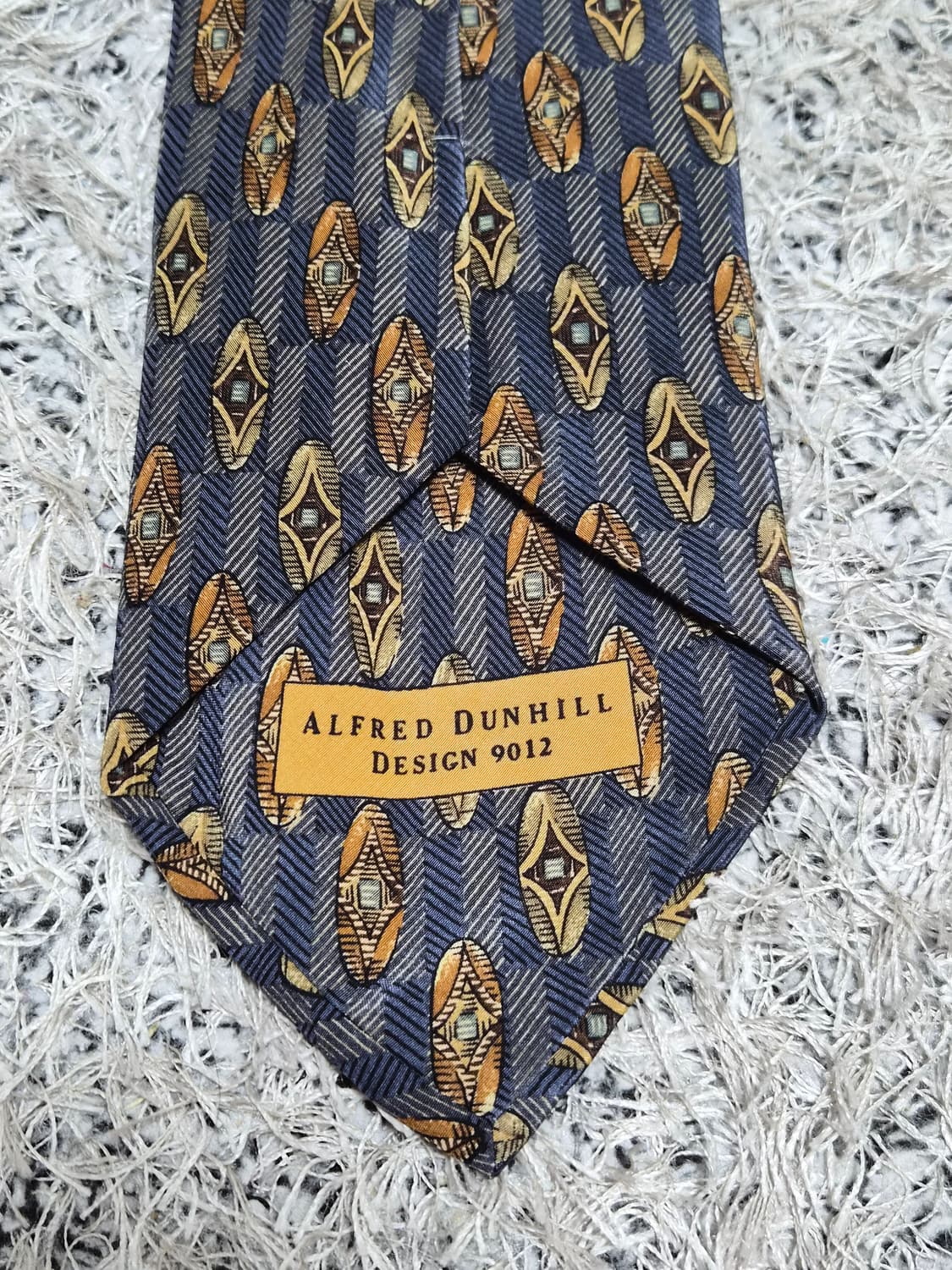 던힐Dunhill 인디언쉴드 패턴 넥타이 Free - N62 상품이미지3