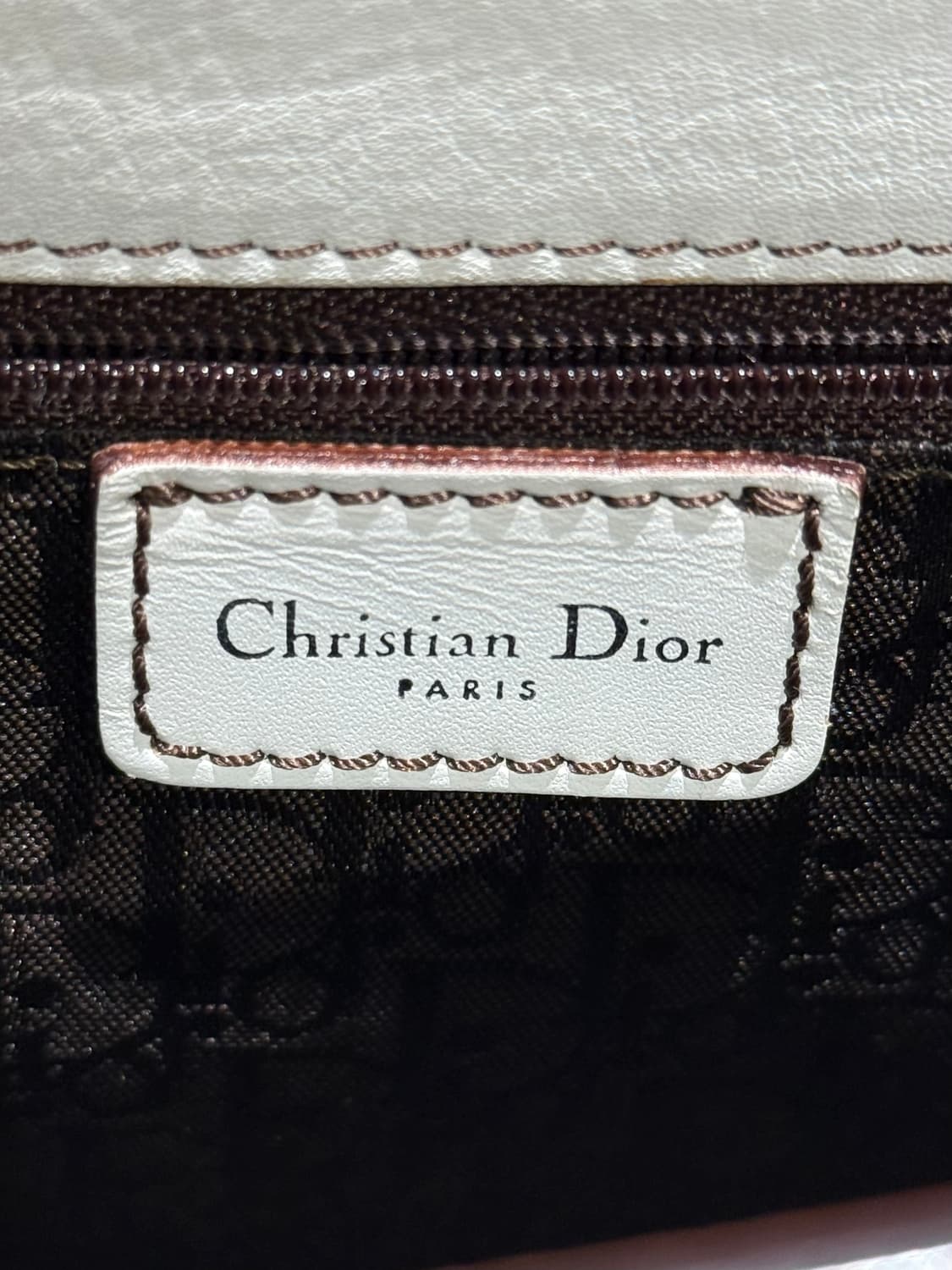 크리스찬 디올 00s 화이트 새들 더블 스트랩 숄더백 상품이미지8