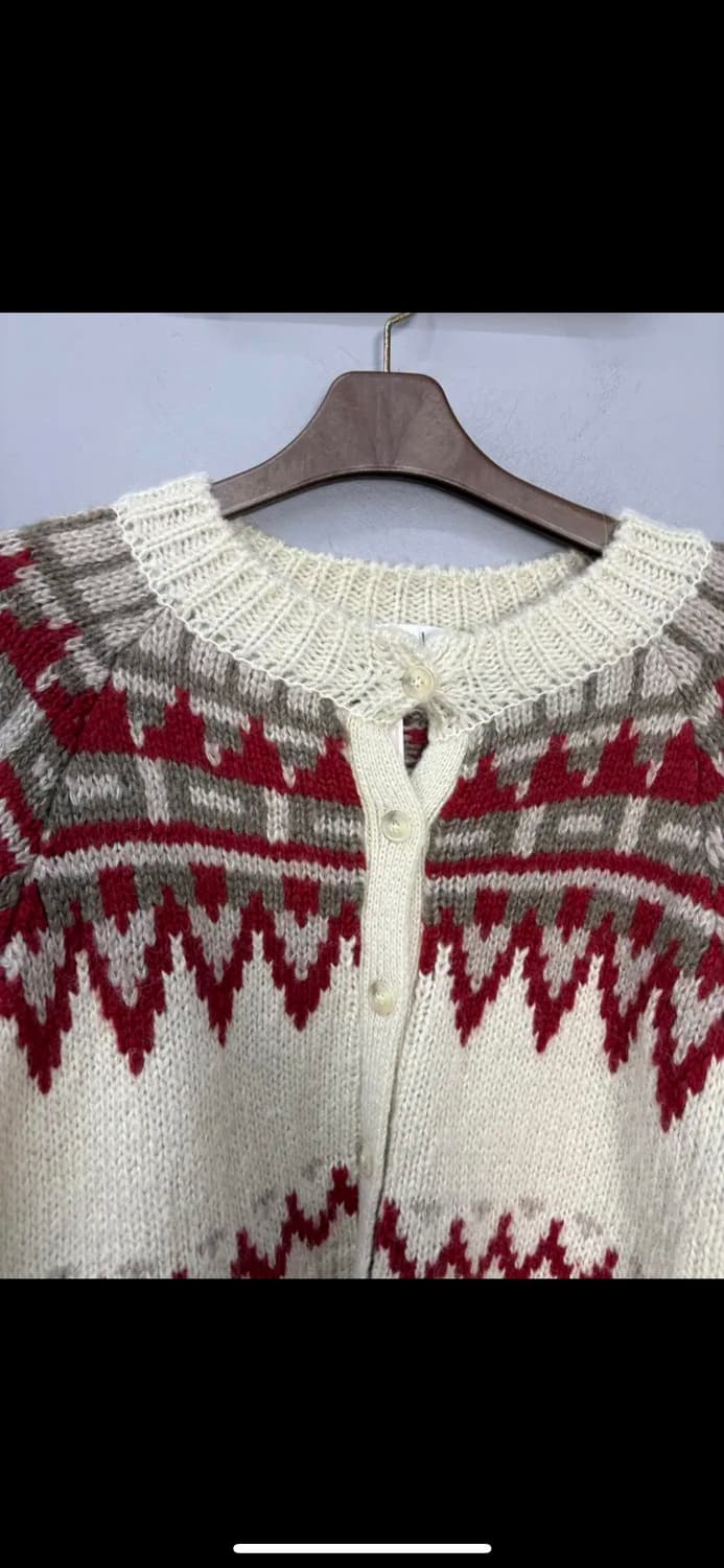 빈티지 노르딕 니트 가디건 H1222 상품이미지3