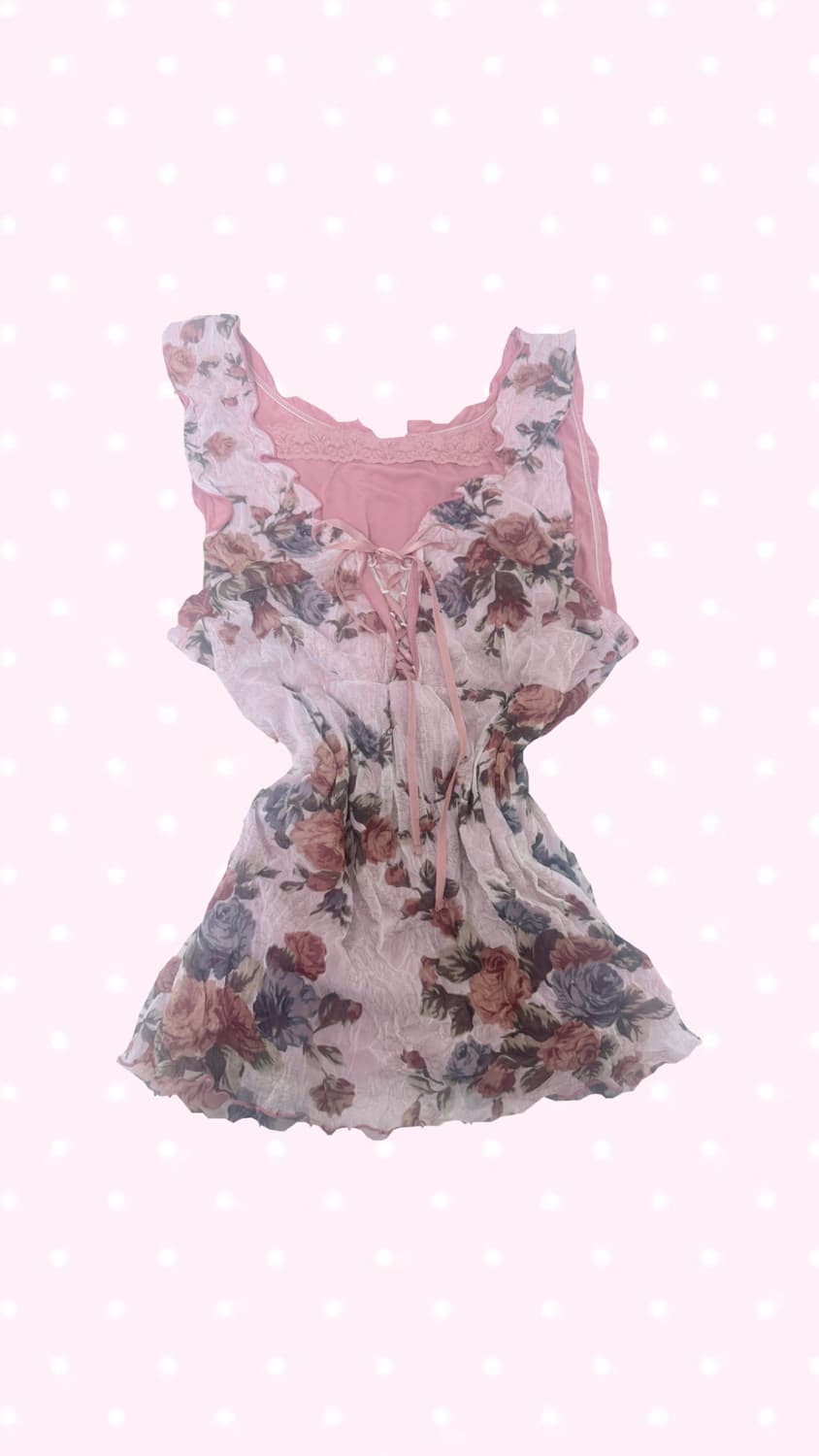 레이어드플라워 핑크슬리브 나시오리엔탈페어리히메갸루백예린깔리즈리사레스트로즈 상품이미지1