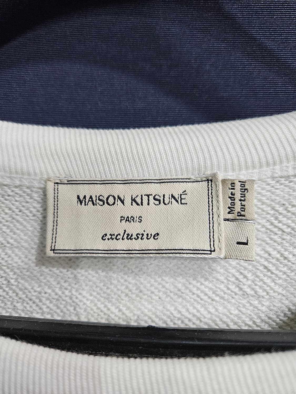 메종키츠네 프린팅 로고 화이트 남녀겸용 100 맨투맨  상품이미지3