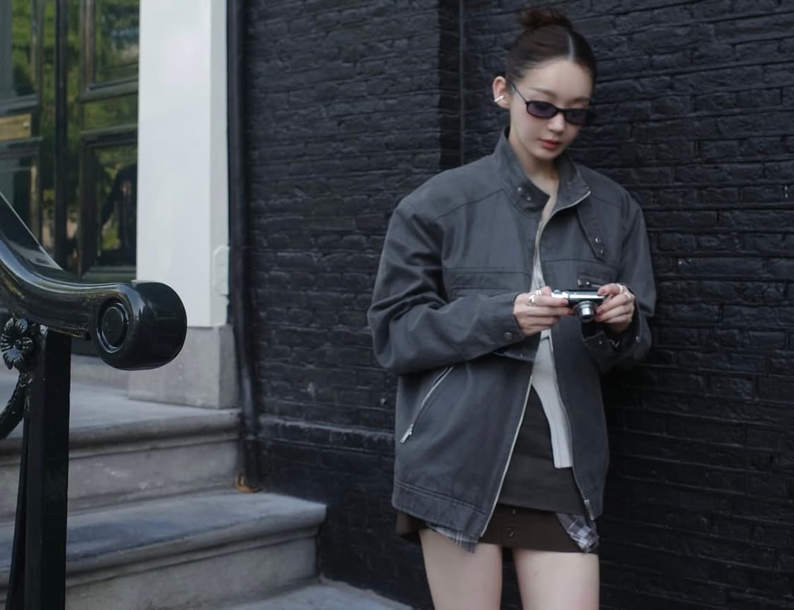 아비에무아 빈티즈 크랙 라이더 재킷 1 상품이미지3