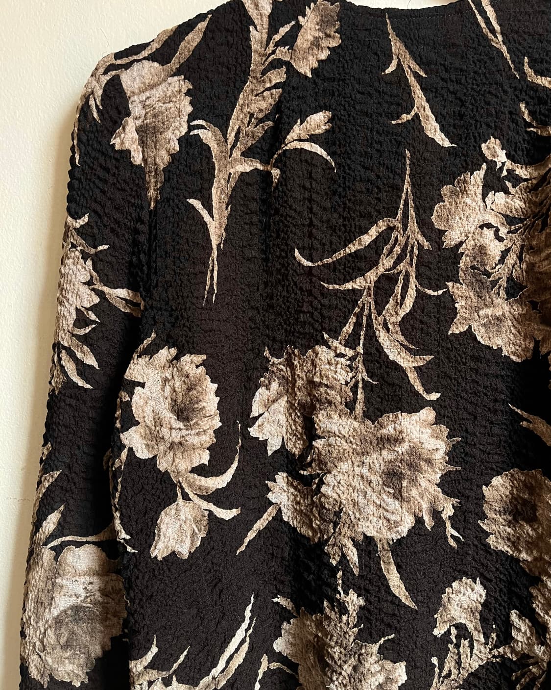 Japanese Vintage Antic Floral Pleats Top 상품이미지6