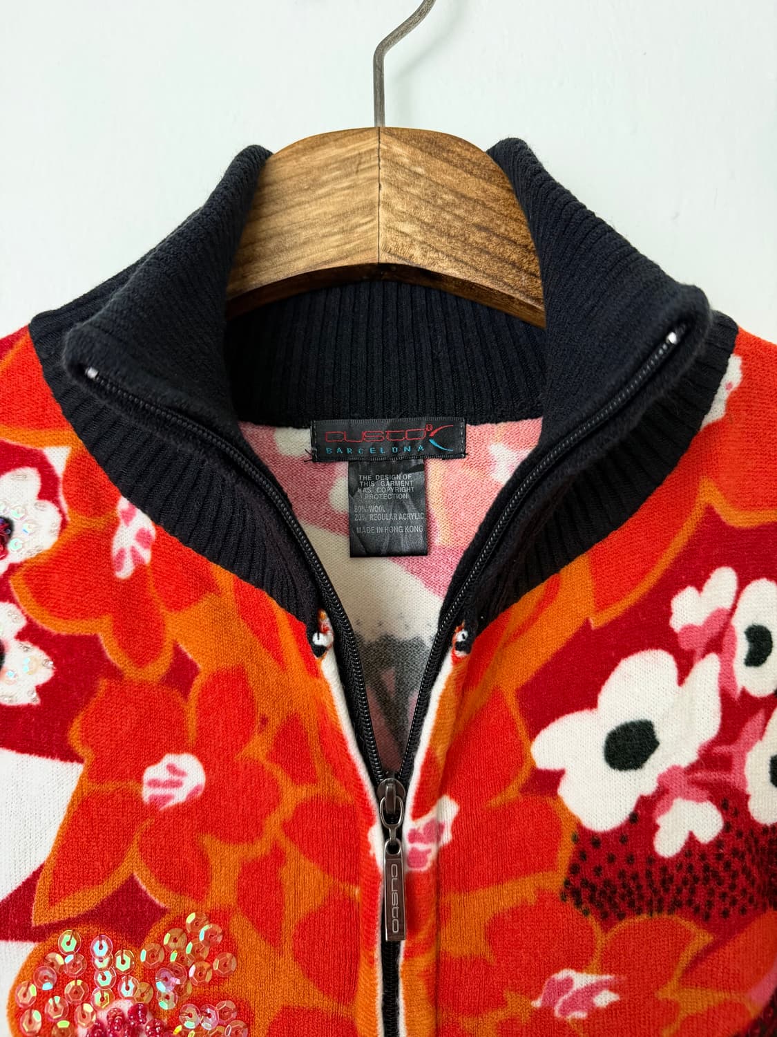 CUSTO BARCELONA 시퀸 니트 집업 상품이미지4