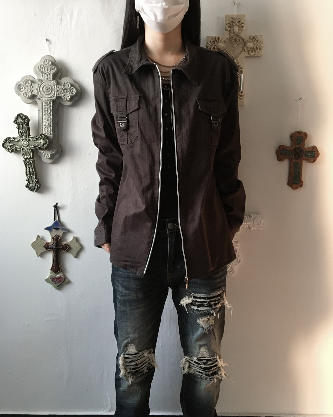 Pocket point shirt zip up 상품이미지8