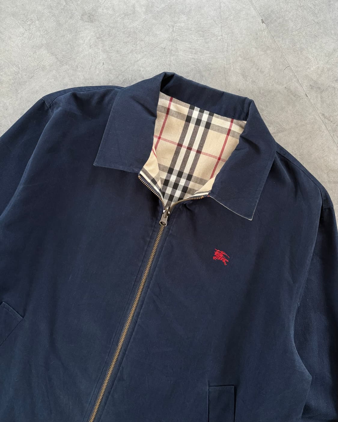 Burberry 버버리 네이비 노바체크 리버시블 자켓 상품이미지7