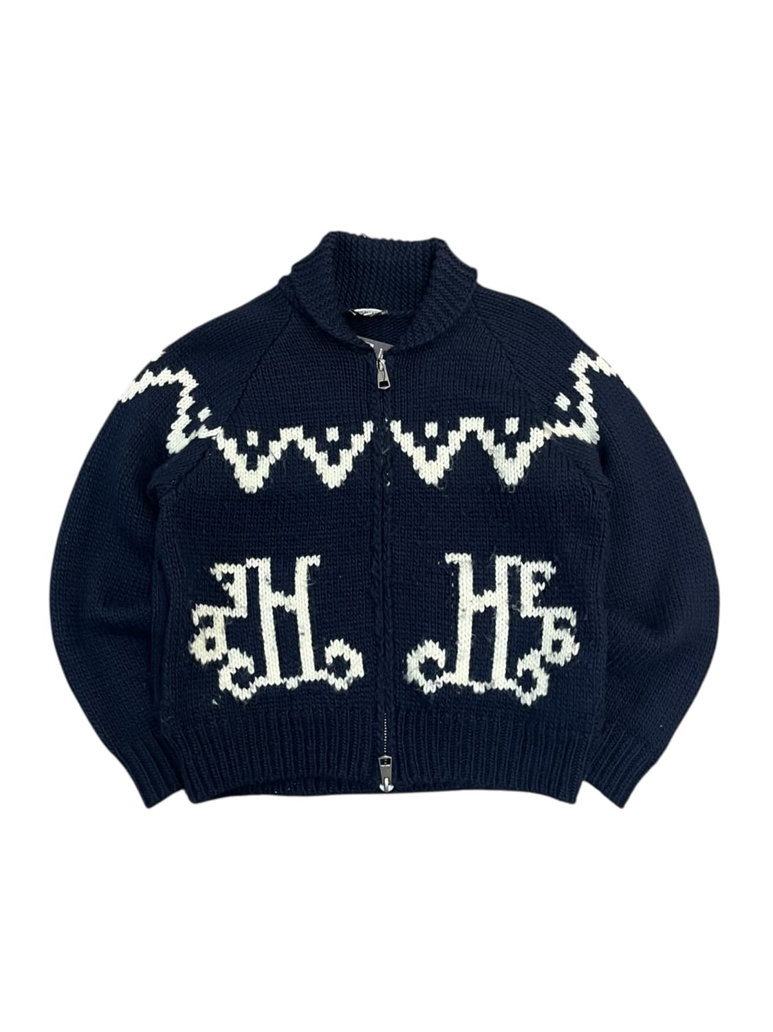 마리떼 프랑소와저버 스웨터 투웨이 집업 네이비 S #csz2798 상품이미지3