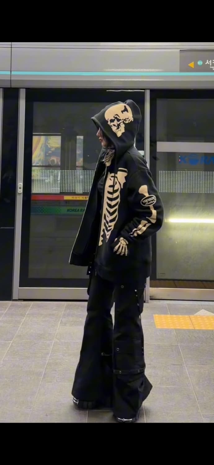 밴슨 해골 후드집업 XL 상품이미지4