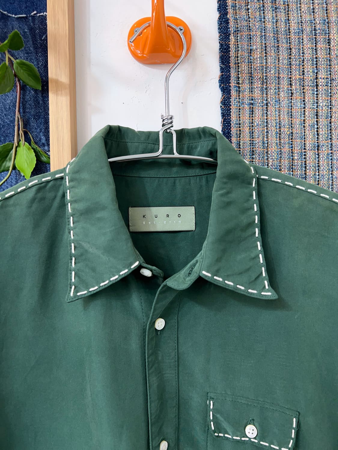 KURO  Hand stitch Overshirt  상품이미지6