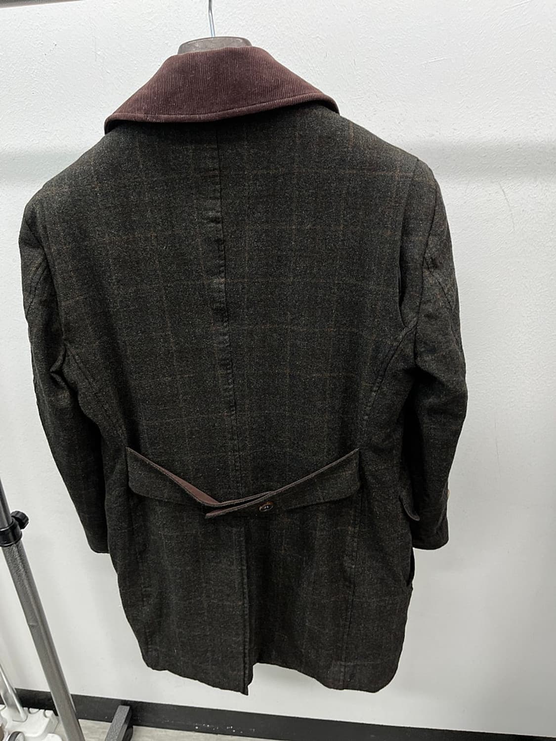 95) 닥스 코듀로이 카라 체크코트  상품이미지4