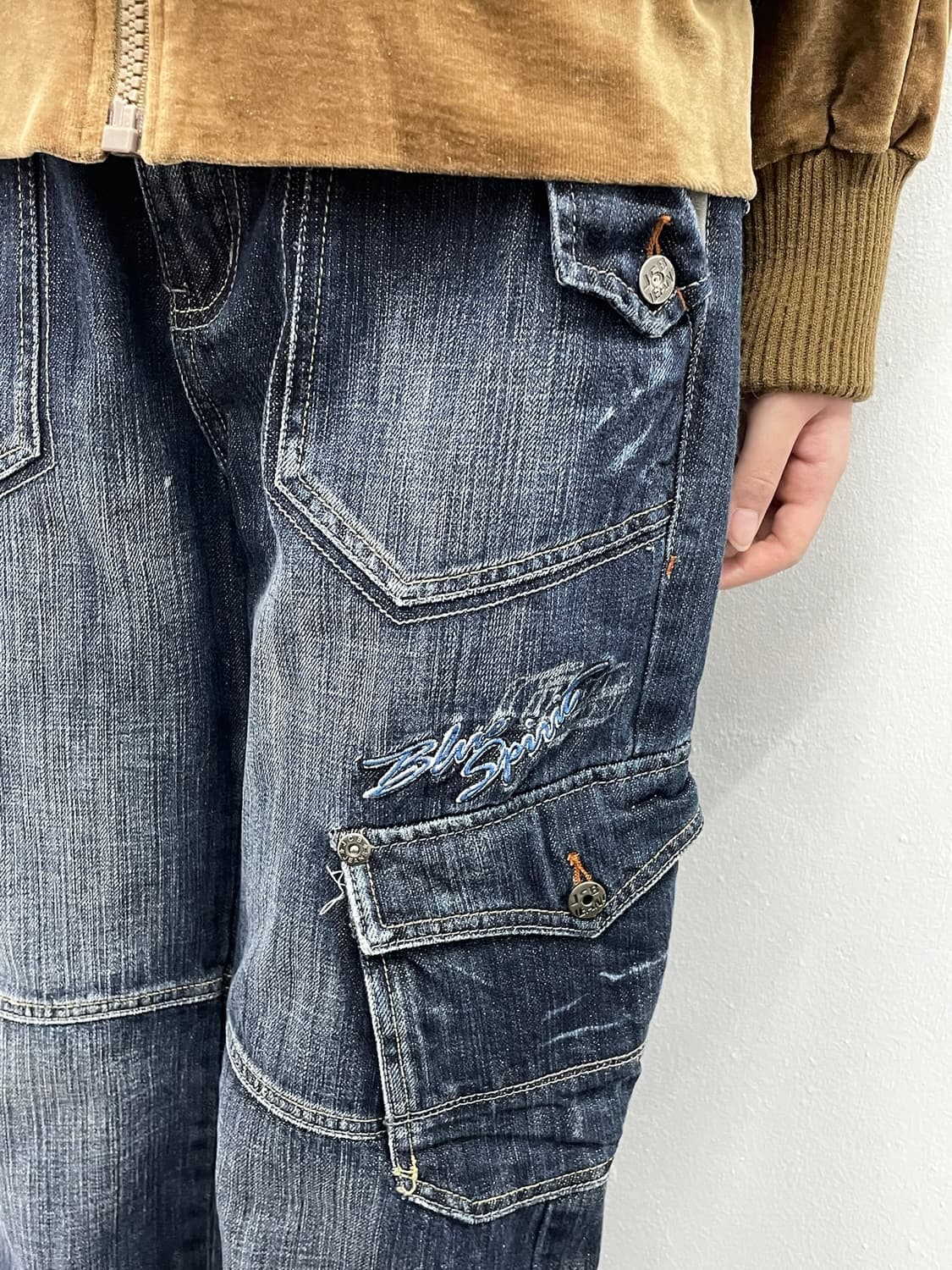 데님 카모 포켓 카고 팬츠 상품이미지6