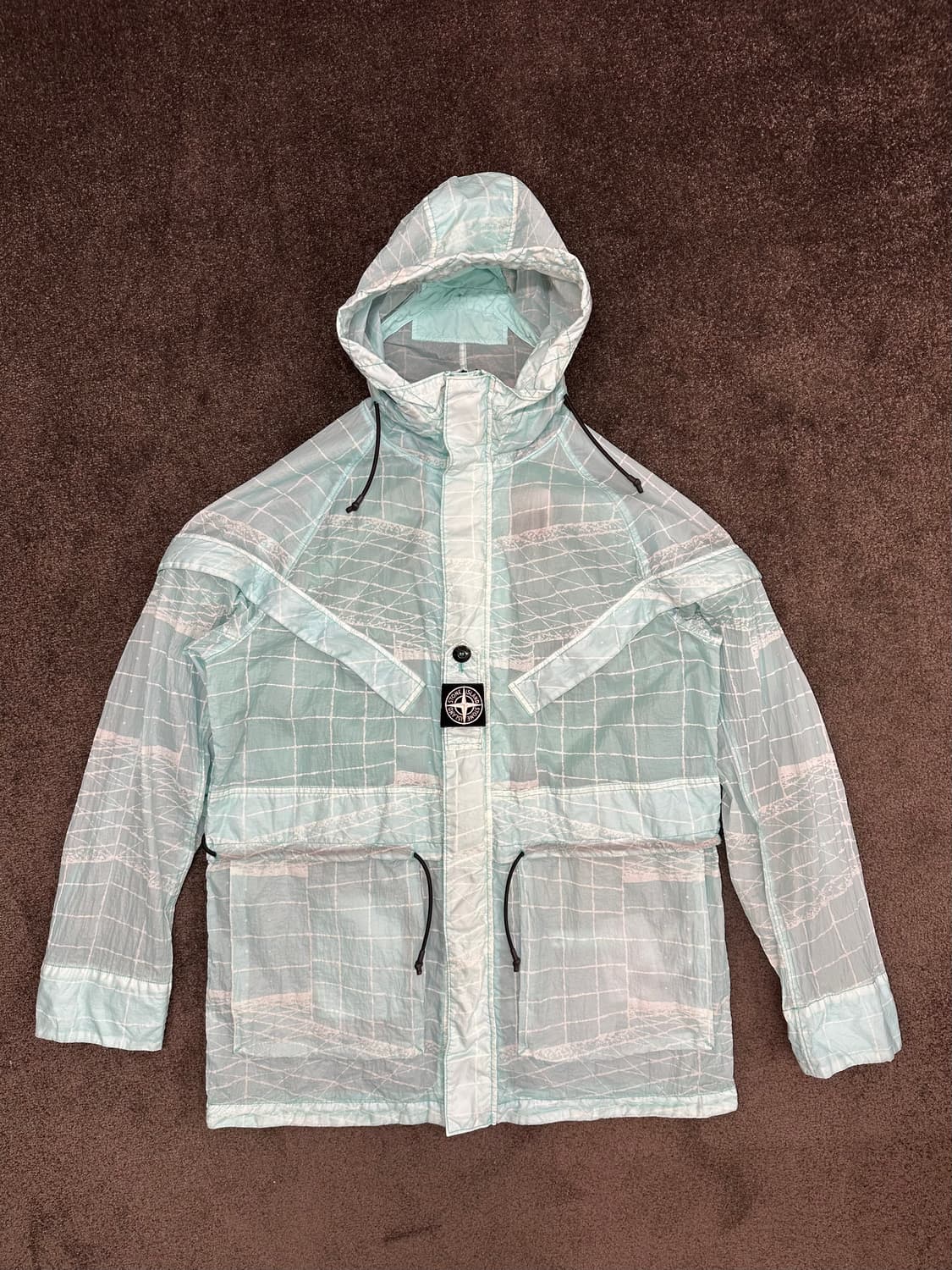 스톤아일랜드 리플렉티브 그리드 바람막이 M 상품이미지1