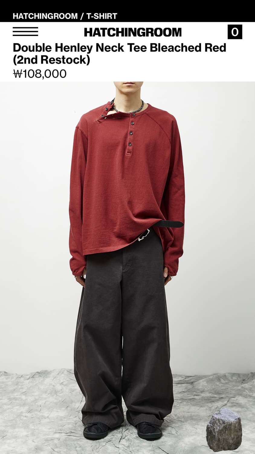 해칭룸 더블 헨리넥 (4) 상품이미지2